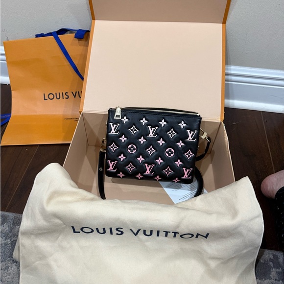 Louis Vuitton Coussin BB Black with Gold and Pink Accents - Picture 13 of 16